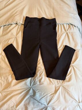 Women's Black Skinny Ponte Jeans - Pull-On Comfort